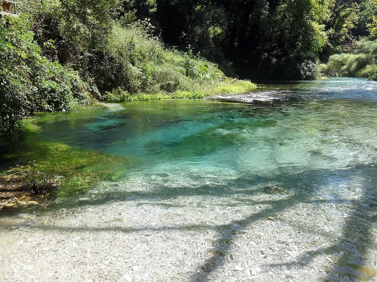 Syri i Kaltër, or the Blue Eye, is a well known natural cold water spring in Sarandë, Albania