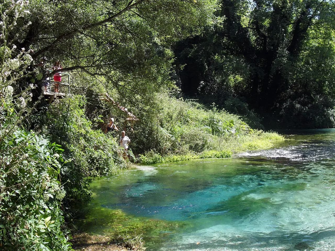 Syri i Kaltër, or the Blue Eye, is a well known natural cold water spring in Sarandë, Albania