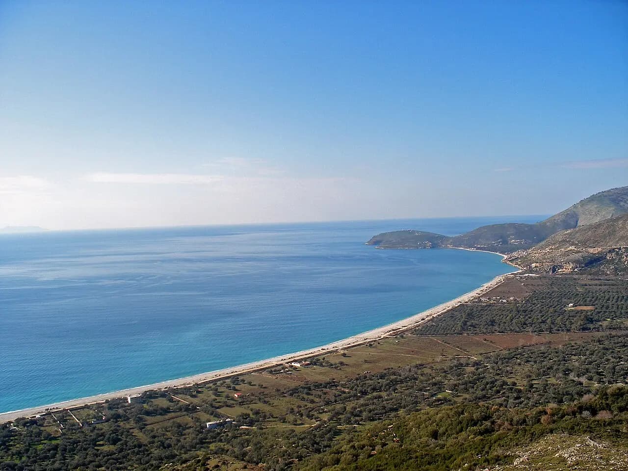 Albanian Riviera near Borsh, Delvinë District