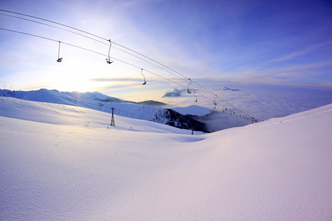 Main Brezovica ski centre run, Shterpce municipality, Kosovo