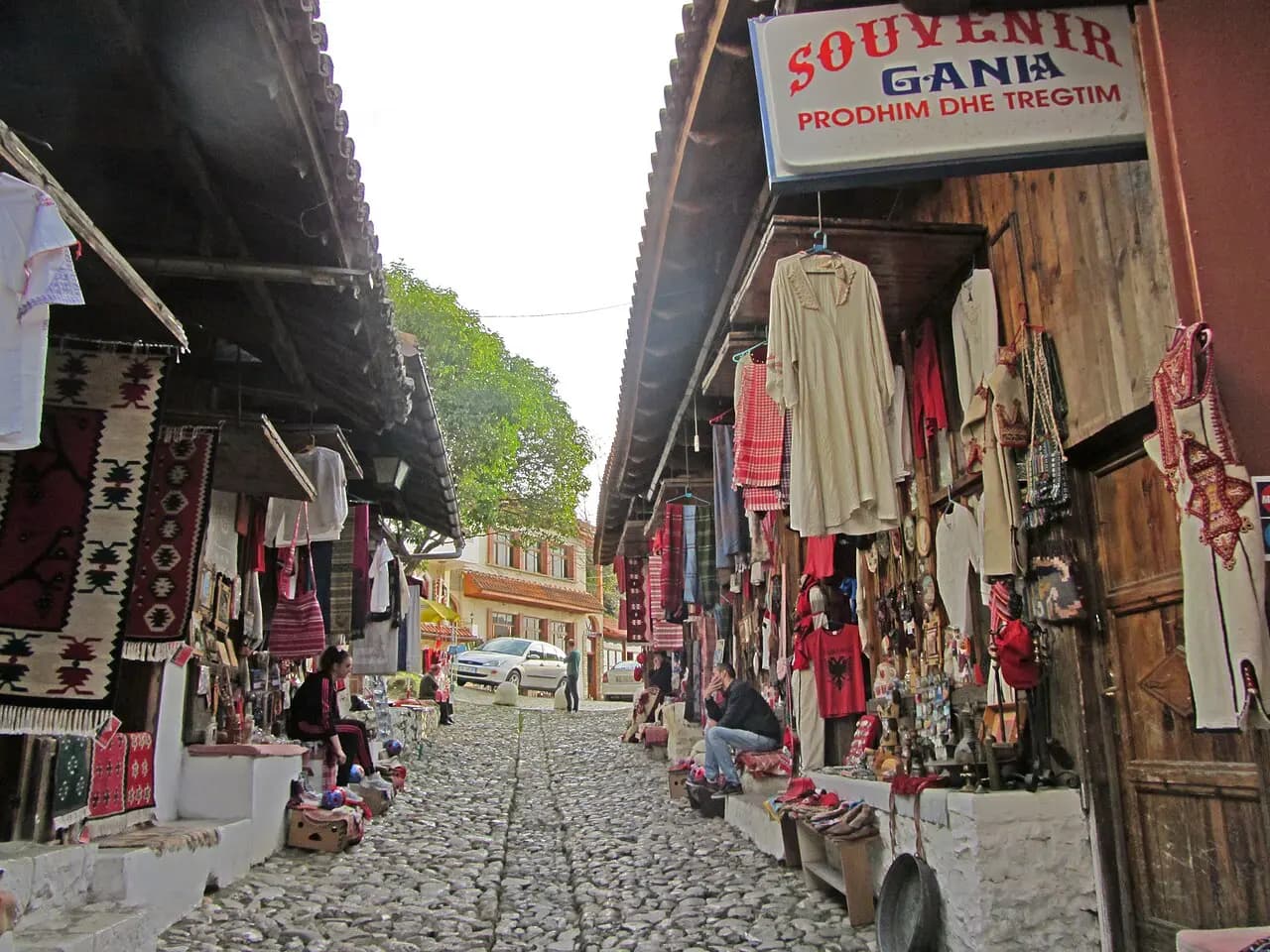 Bazaar in Krujë, Albania