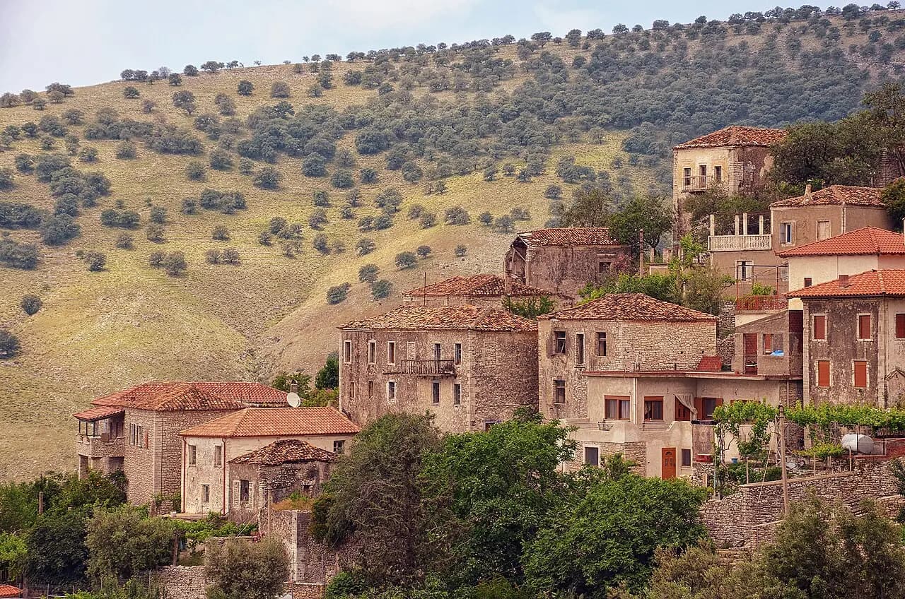 View on Qeparo i Sipërm, Himarë, Albania