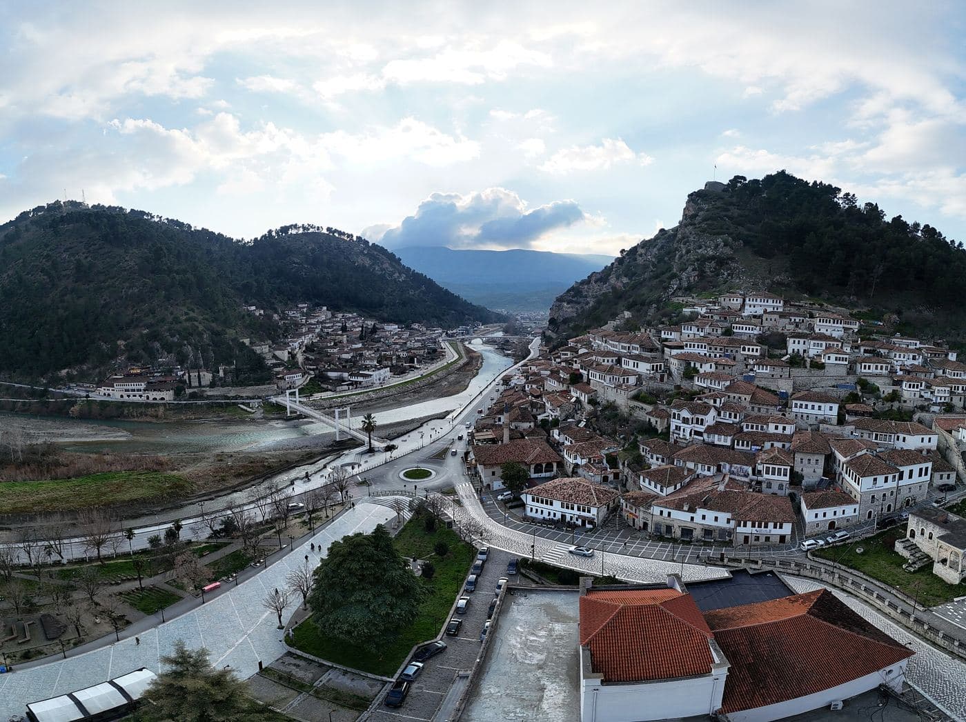 Berat panorama Mangalem and Gorica