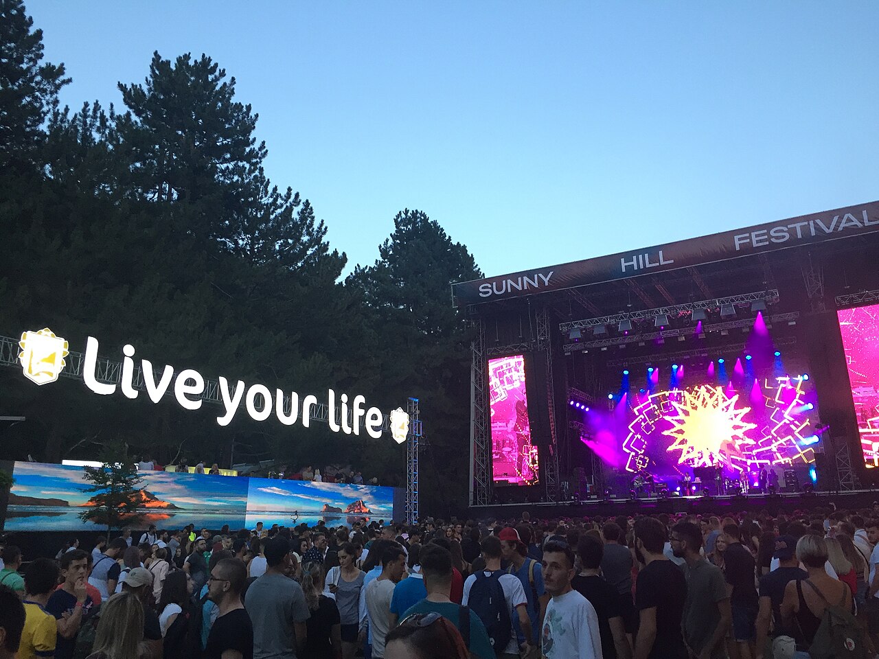 Sunny Hill Festival stage, Prishtina