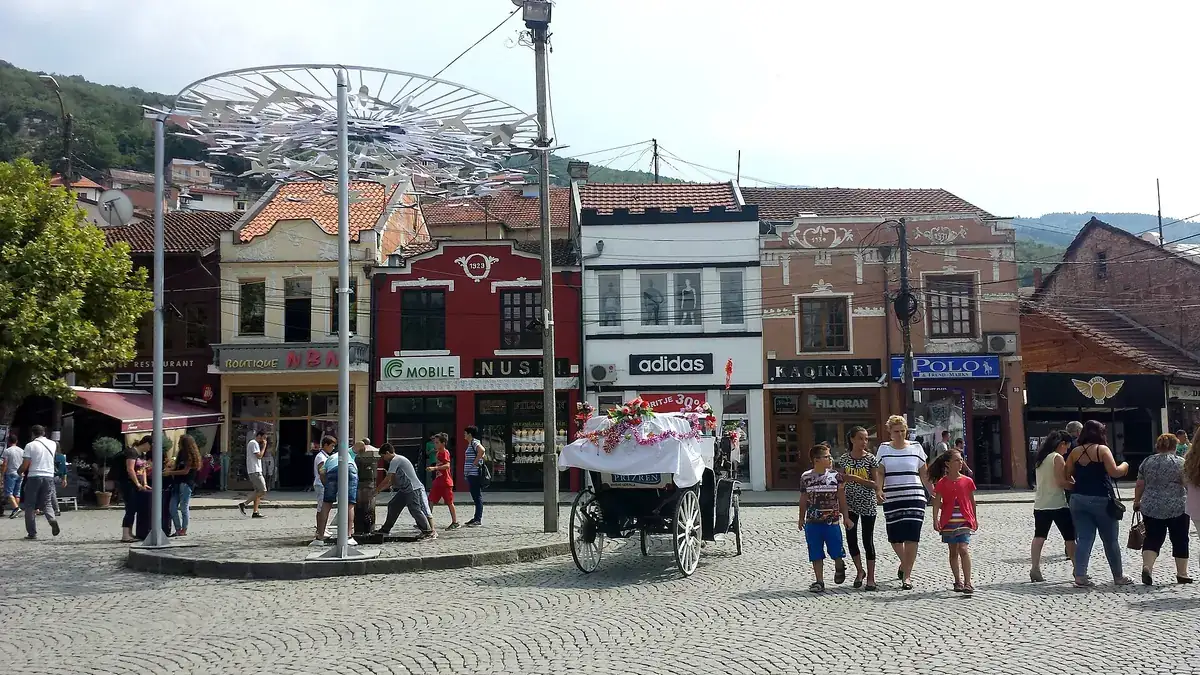 Shadërvan square in Prizren's old town